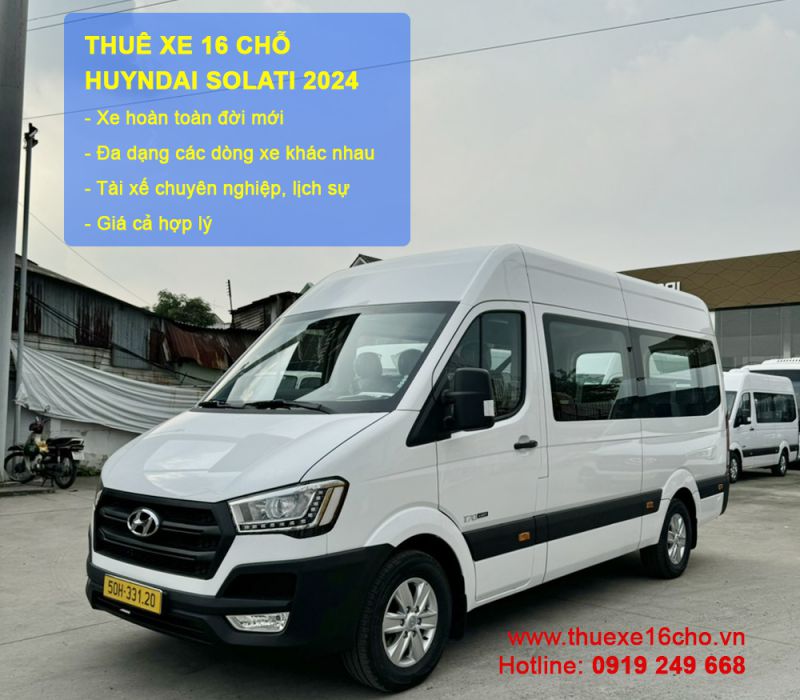 Cho thuê xe 16 chỗ Hyundai Solati 2024 tại Tp.HCM